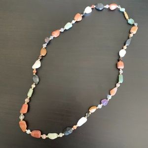 Beaded Stone Necklace